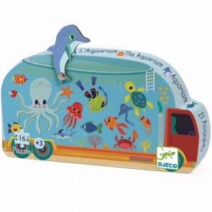 Пазл Djeco Аквариум, 16 деталей