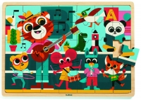 Музыка. Деревянный пазл-вкладка Djeco 