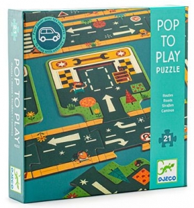 Трассы. Пазл-гигант Djeco 