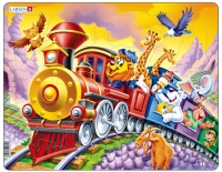 Поезд с цирком. Larsen Пазл. 30 деталей