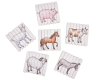 Пазлы из палочек Ферма