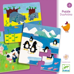 ДуоАнимо. Деревянный пазл Djeco 