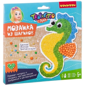 Морской конек. Мозаика из шариков