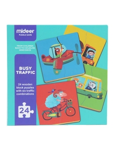 Деревянный пазл для малышей Транспорт