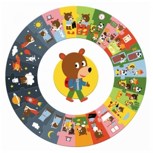 Мой день Пазл-гигант Djeco, 24 детали