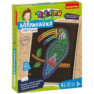 Птица тукан. Аппликация пайетками. Набор для творчества